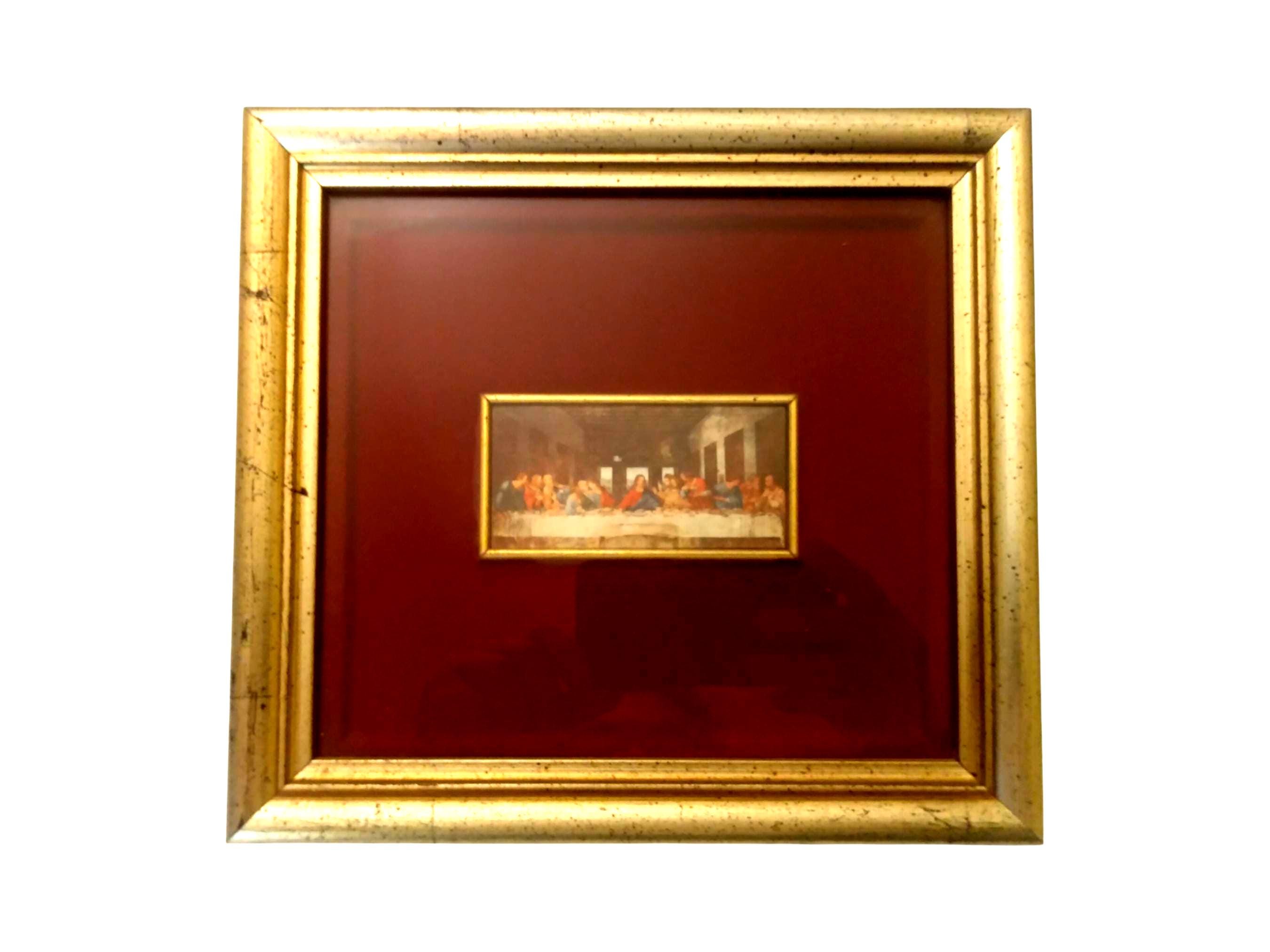 Leonardo Da Vinci Vintage Last Supper Miniature – Framed Italian ...
