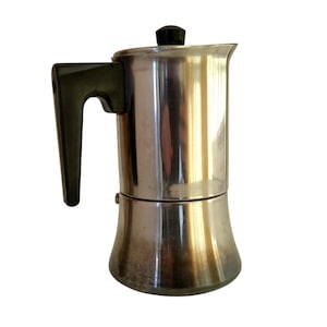 Cafeteira Espresso Vintage MAGINOX em Aço Inoxidável, Cafeteira Moka, Cafeteira Italiana, Cafeteira Patenteada, Cafeteira Espresso Moka
