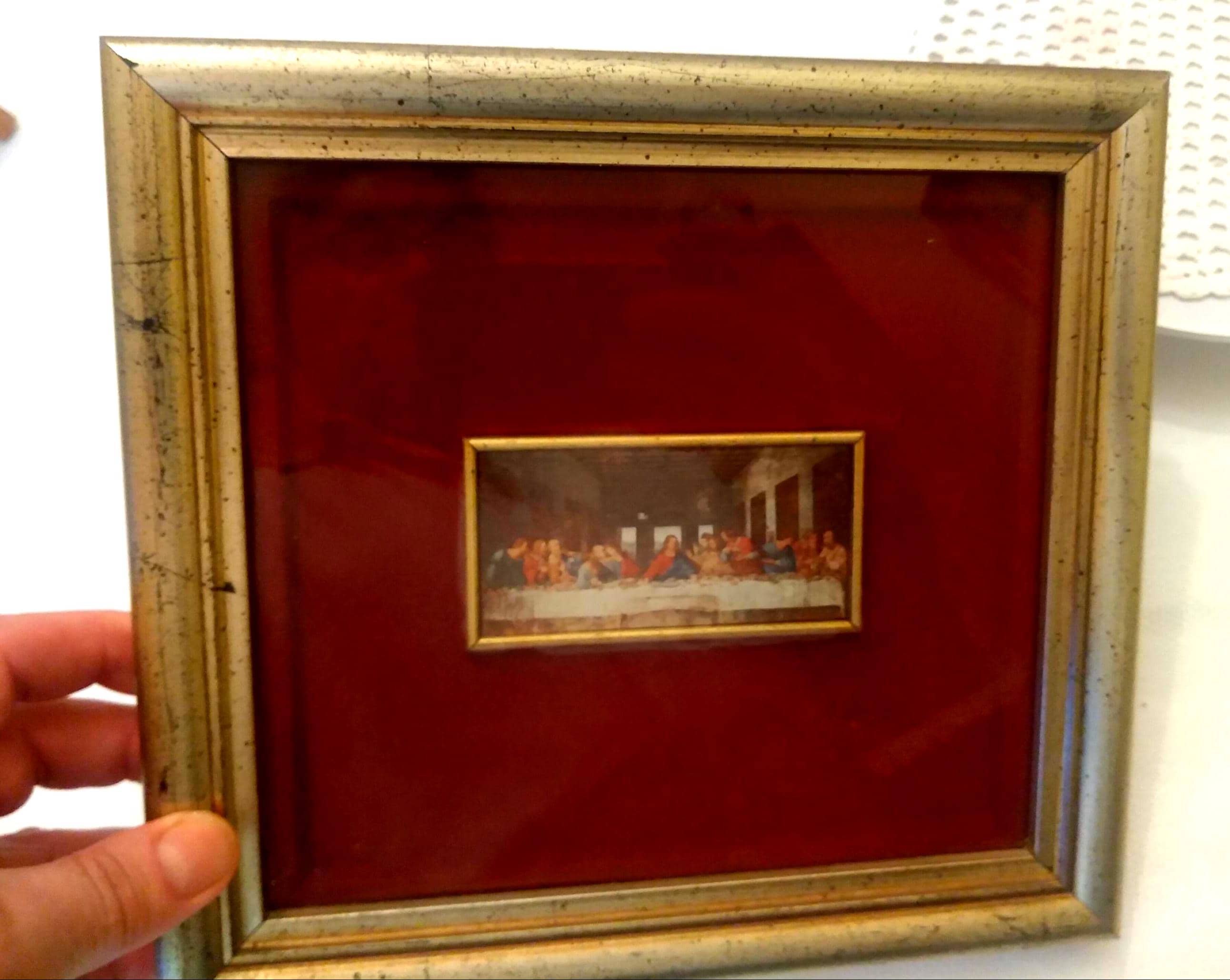 Leonardo Da Vinci Vintage Last Supper Miniature – Framed Italian ...