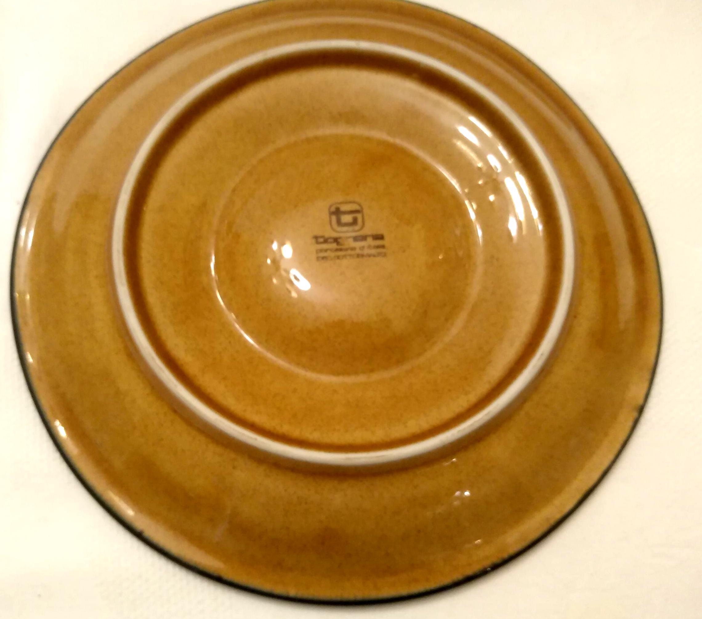 MADE IN ITALYイタリア製　tognana ヴィンテージ　皿　プレート Vintage Tognana Ceramic Plate Set,italian Appetizer Trays, Italian