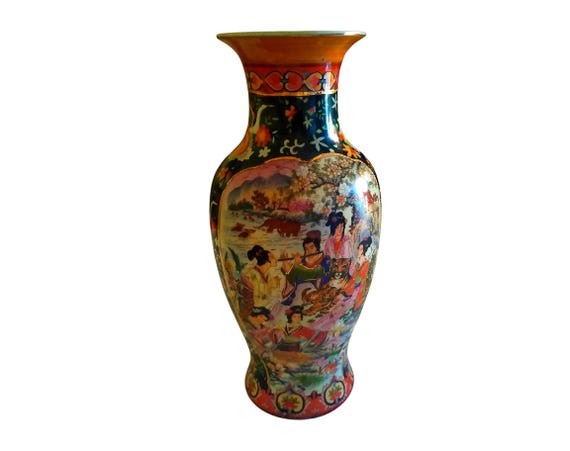 Antique Chinese Porcelain Vase, Hand-Painted Liuyeping Eggshell Vase, Signed & Numbered, Vintage Chinese Porcelain Vase, Antique vase