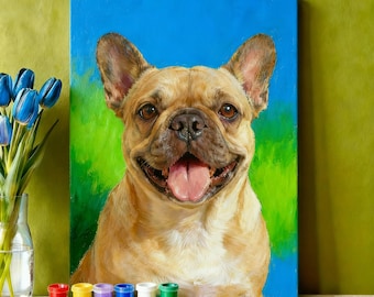 Custom Portrait Paint by Numbers, Personalized DIY Kit for Adults, Beginner Friendly Gift for Him, Her & Pet Lovers, Photo to Canvas Art