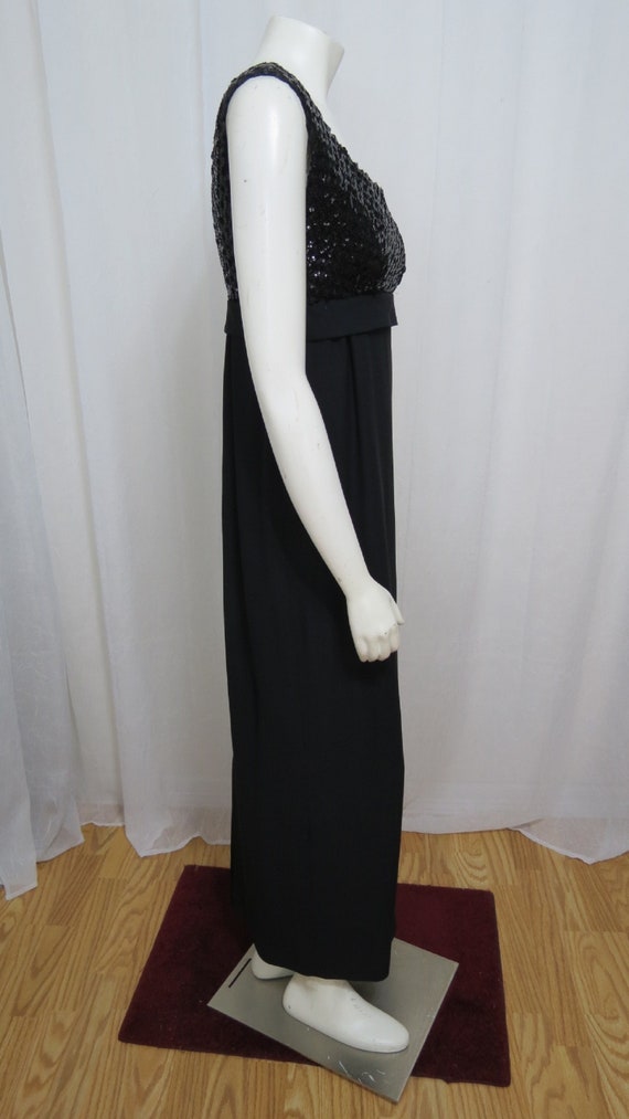 An exceptional 1950's-1960's Black sequined desig… - image 3