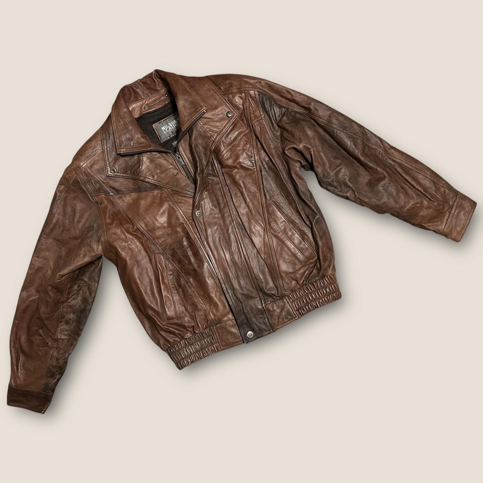 Grunge Leather Jacket - Etsy