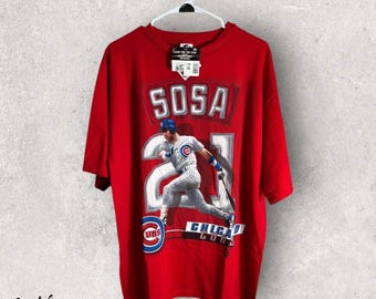 Vintage 90s Sammy Sosa Chicago Cubs MLB Shirt - Starter Size L Deadstock