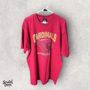 Vintage 90s Pro Player Arizona Cardinals T-Shirt XL NFL Football Red Graphic Tee