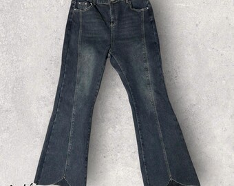 Nobody Reject 2XL Womens Flared Jeans NWOT Dark Wash Denim Pants Comfortable Fit High Waist Trendy Fashion Casual Wear Vintage Style