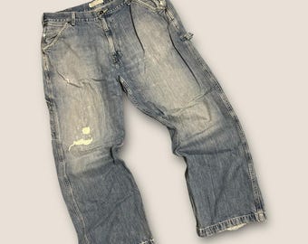 Vintage American Eagle Outfitters Carpenter Jeans 36x30 Distressed USA Made V06