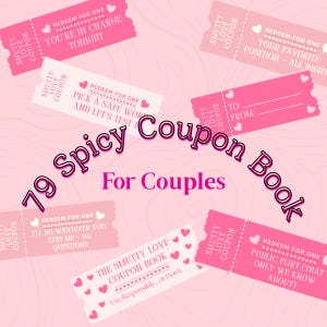 Carnet de coupons Smutty Love – 79 cartes imprimables sexy | Cadeau épicé pour couple | Téléchargement numérique PDF | Saint-Valentin ou anniversaire