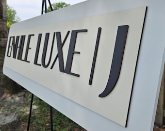 Custom Wooden Logo Sign: Business Branding, Company Decor