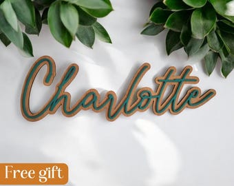 Custom Wood Name Sign, Nursery Decor, Baby Shower Gift