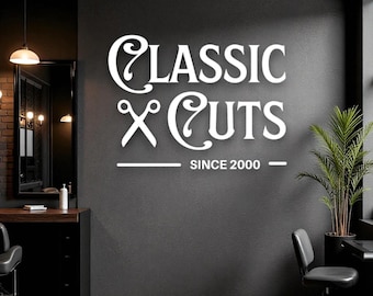 Custom business logo name sign, Salon Wall Decor