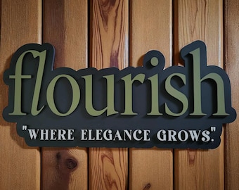 Custom Wood Business Logo Sign: Personalized Layered Office Wall Decor