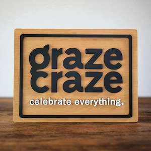 Custom Wooden Logo Sign: 3D Business Sign, Personalized Office Wall Decor