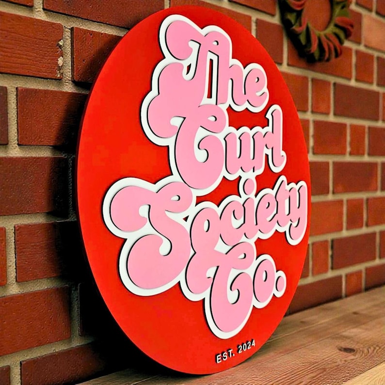 Custom 3D Business Logo Sign | Laser Cut Wood Wall Decor - Etsy