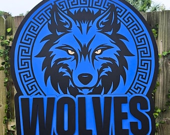 Custom 3D Wooden Business Logo Sign , Office Wall Decor