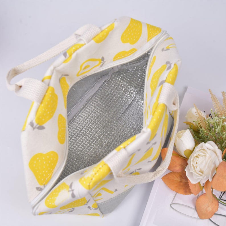 Fruit Insulated Lunch Bag: Drawstring/Zipper Closure, Cooler & Warmer Thermal image 8