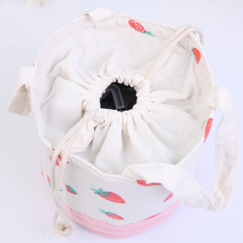 Fruit Insulated Lunch Bag: Drawstring/Zipper Closure, Cooler & Warmer Thermal image 5