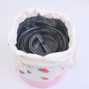 Fruit Insulated Lunch Bag: Drawstring/Zipper Closure, Cooler & Warmer Thermal image 4