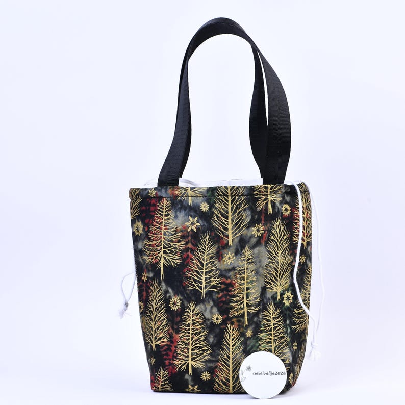 Fruit Insulated Lunch Bag: Drawstring/Zipper Closure, Cooler & Warmer Thermal Golden Tree