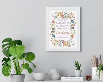 St. Therese Wildflower Quote Printable: Catholic Wall Art (Digital Download)
