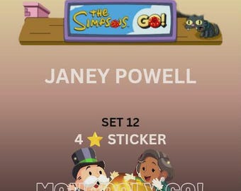 Janey powell 4 star sticker monopoly go