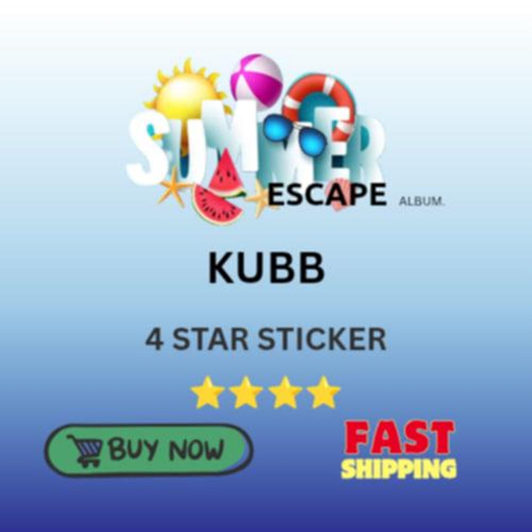 Kubb Sticker Kubb 4 Star Sticker - Etsy