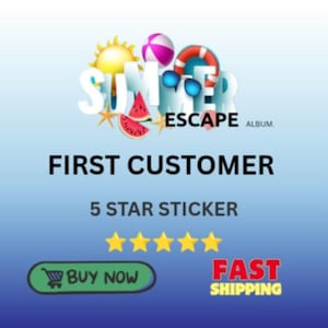 First customer 5 star sticker