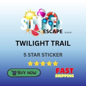 Twilight trail 5 star sticker