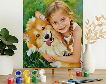 Custom Paint By Number Kit from Photo | Personalized Gift for Him or Her | Handmade Memory Keepsake  | Premium DIY Kit | Birthday Gifts