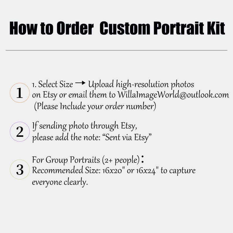 Custom Paint by Numbers Kit for Adults, DIY Portrait from Your Photo, Acrylic Painting Kit & Stress Relief Craft, Handmade Gift For Her afbeelding 12