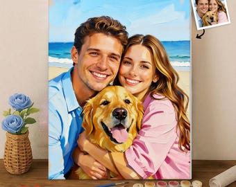 Custom Paint by Numbers from Photo, Premium DIY Kit for Adults, Personalized Gift for Him or Her, Handmade Keepsake Art, Gifts for Friends
