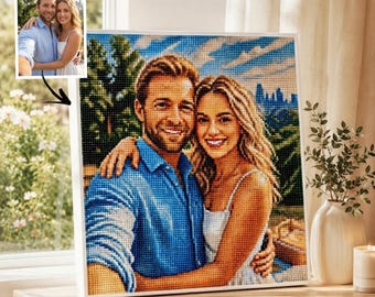 Custom Diamond Painting Kit , Turn Photo into Diamond Art, Personalized DIY Gift for Adults, Birthday & Special Occasion Keepsake, DIY Craft