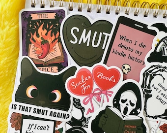 Dark Smut Sticker Pack, Waterproof Stickers for Kindle, Laptop
