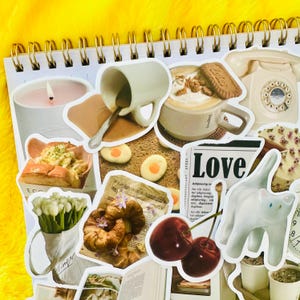 50 esthetische Pinterest-stickerpakket (1) Girly Coquette-stickers, Kindle-stickers, Junk Journal, laptopstickers