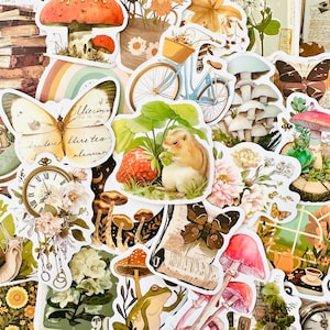 50 klassische Vintage Kindle Sticker Pack, Tier Vinyl Art Retro Scrapbook Journal Aufkleber, Kokette Aufkleber, Laptop, Wasserflasche Aufkleber