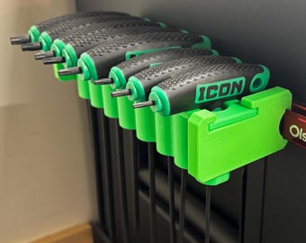 ICON T-Handle Hex & Torx Key Organizer, Fits on US General or OLSA Rail (Not included)