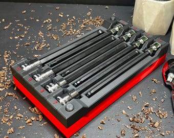 ICON Stackabke Long Hex Bit Socket Organizer, Magnetic base