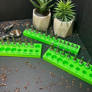 ICON Hex bit, Ball Hex, Torx, E-Torx Organizer, Magnetic base