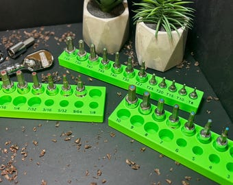 ICON Hex bit, Ball Hex, Torx, E-Torx Organizer, Magnetic base