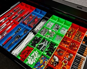 Heavy Duty Magnetic BIN Organizer, Many Configurations