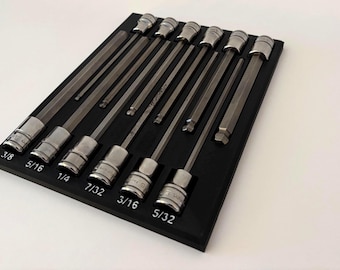 SNAP ON Hex Bit Socket Organizer, Magnetic base