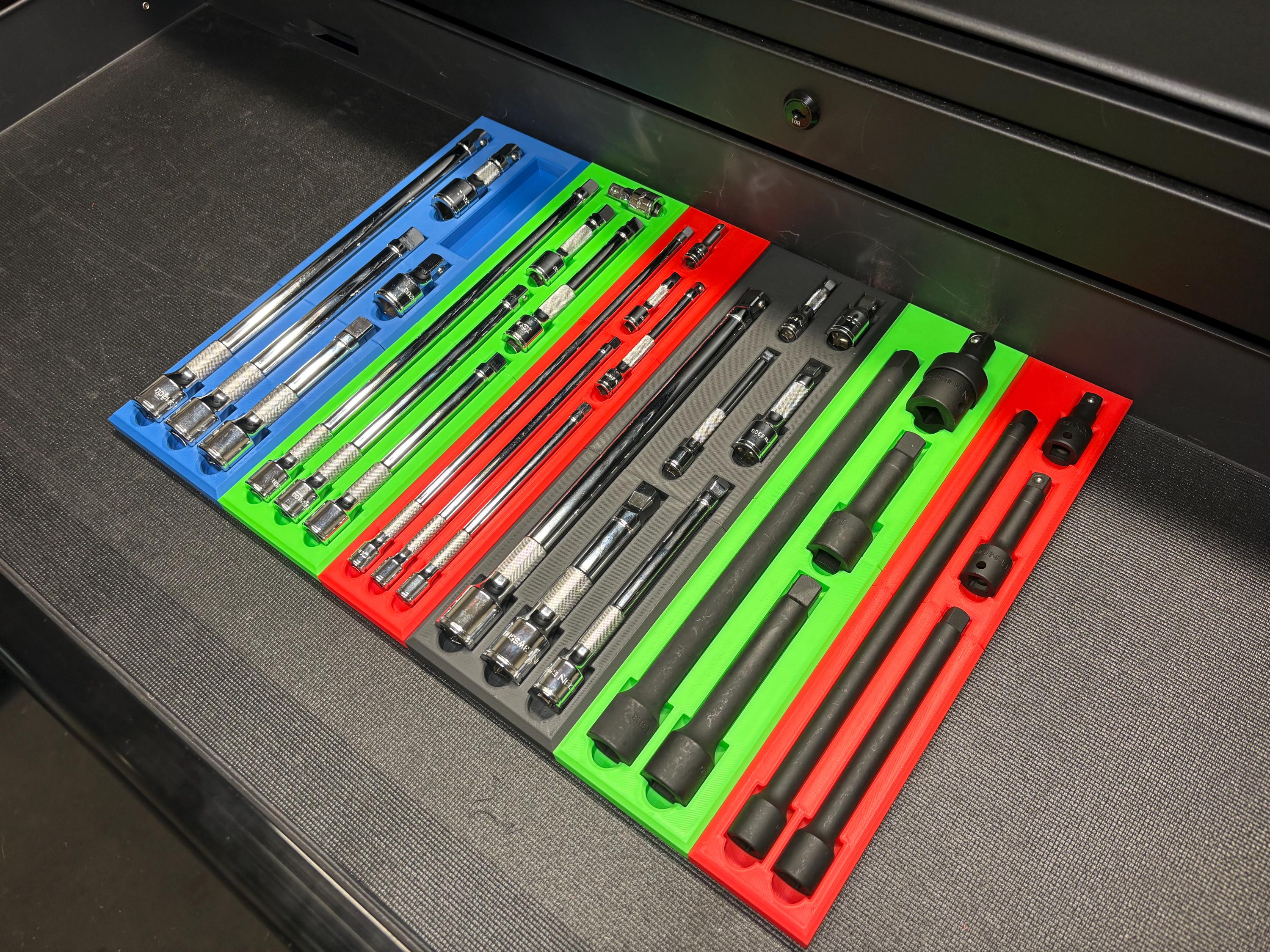 ICON Socket Extension Organizer: Magnetic Tool Tray - Page3dTools