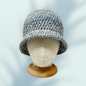 Crochet Bucket Hat, Rolled Brim Hat, Funky Colorful Boho Hat, Brimmed Sun Hat, Boho Hippie Bucket Hat