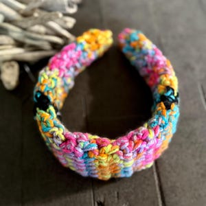 Crochet Covered Headband, Headbands for Women and Teens, Unique Headbands, New Headbands, Minimalist Hair Band, Gift Idea