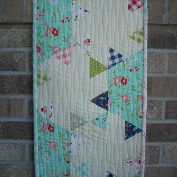 vintage picnic runner - FREE SHIPPING