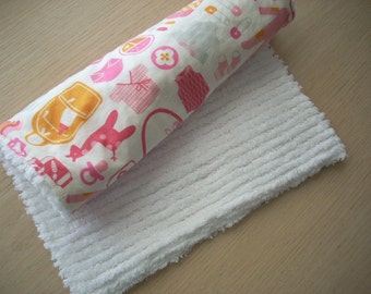 bump to baby in pink burp cloth - FREE SHIPPING