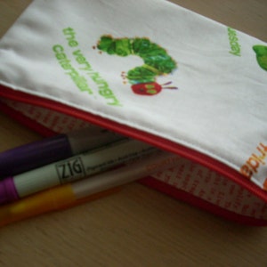 hungry caterpillar zippered pouch - FREE SHIPPING