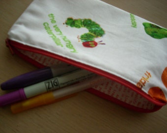 hungry caterpillar zippered pouch - FREE SHIPPING