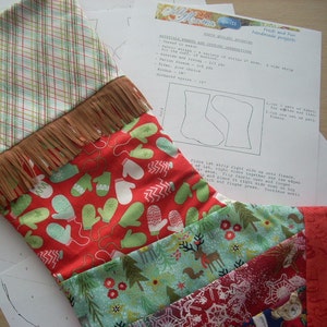 strip quilted stocking pattern - FREE SHIPPING